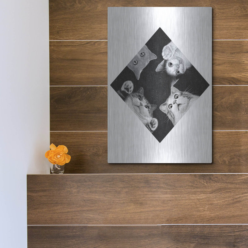 Art mural en métal luxueux «When You Are Kitten» par Tummeow, 24 po x 36 po, H 16 po x l 12 po