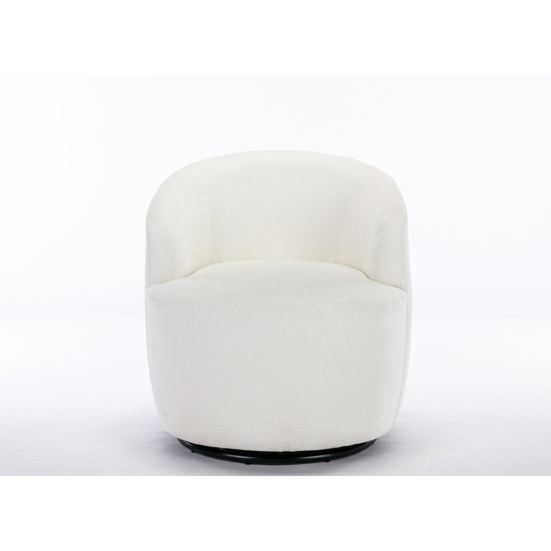 Fauteuil rembourré en chenille, Ivoire ivoire