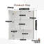 50mm W 70mm H Wall Mounted Required Frameless Medicine Cabinet Mirror 2 Adjustable