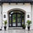 Alletta 19.72'' H 2-Light Iron Wall Lantern with Dusk-to-Dawn Sensor-1844650694