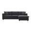 Canapé modulaire de 101 po x 66 po avec assise large et support de coussin, 4 coussins convertibles à structure stable en fer pour la décoration intérieure