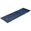 Tapis de couloir noué à la main de conception unique Rachal - bleu, 4 pi 1 po x 12 pi 7 po