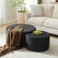 Ensemble de 2 tables basses gigognes pour le salon, ensemble de 2 tables basses rondes en mousse pour le salon, repose-pieds avec table d'appoint ronde moderne en mousse, sans assemblage-129682139