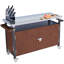 Chariot de barbecue extérieur avec plateau en acier inoxydable (sans tabouret inclus)