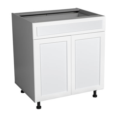 Armoire ouverte standard en panneau de particules H 34,5 po prête à assembler