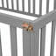 Structure de lit simple en bois avec clôture et porte, blanc-1497846047-1542682079