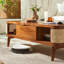 Walnut Solid Wood Rectangular Coffee Table