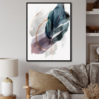 " Green Philodendron Leafy Whispers I "