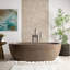Avalon NativeStone Freestanding Soaking Cement Bathtub-37742042-32504371