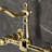 Kingston Brass Tudor Double-Handle 2-Hole Wall-Mount Bridge Kitchen Faucet-93676181