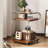 3-Layer Sofa Small Side Table, Wooden Bedside Table Snack Side Table With Storage Rack, Household Side Table Trolley With Wheels Living Room Antique Sofa Coffee Table Corner Table-626395254