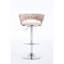 2 tabourets de bar roses, hauteur réglable, base et repose-pieds, coussin en velours, structure en métal robuste, capacité de charge allant jusqu'à 300 lb, hauteur, base, revêtement, rembourrage en mousse, rotation à 360 °, simple