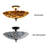 Alexsis Shell Semi Flush Mount