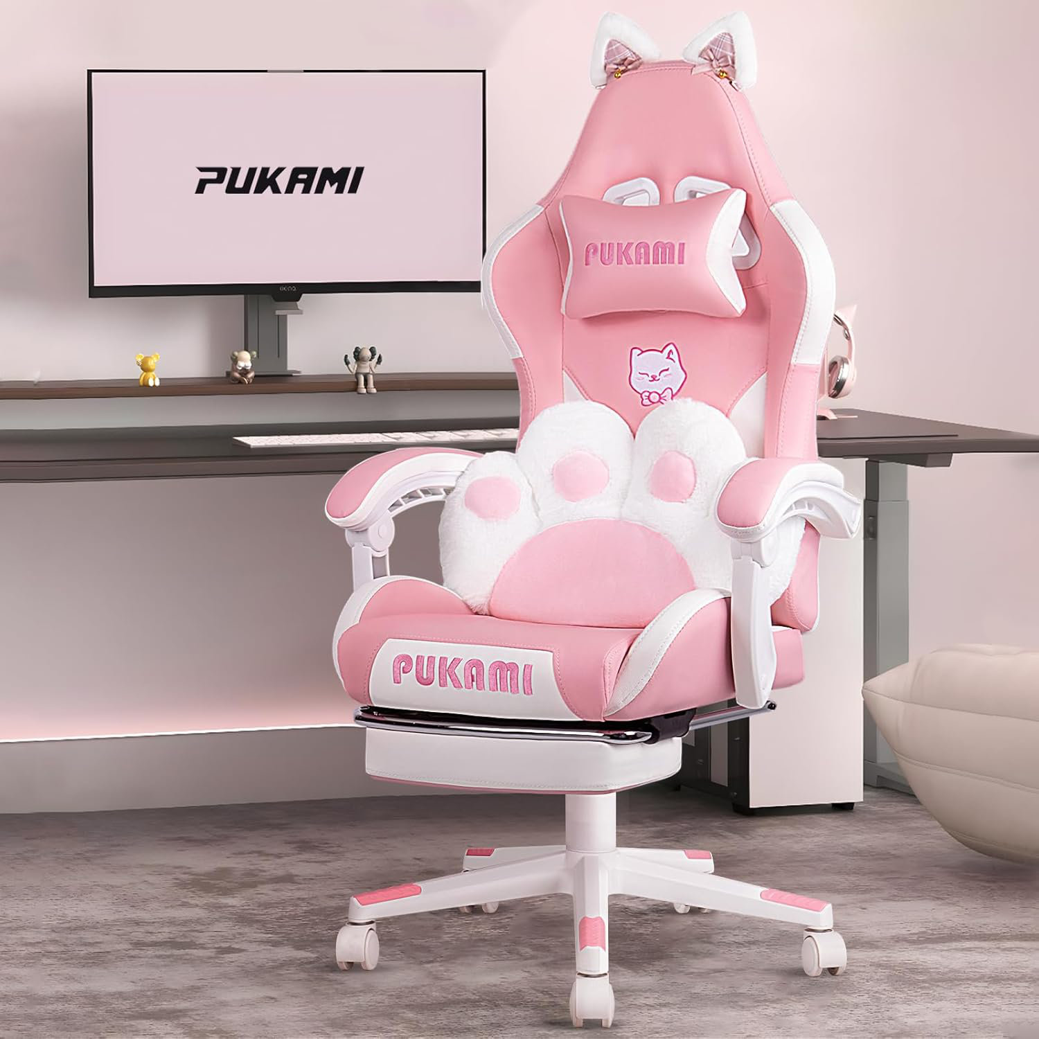 Chairs Recliner Pink Gaming Chair Afterpay Playmax Elite Gaming