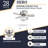 Hero 28" Ceiling Fan with LED Light-922871354