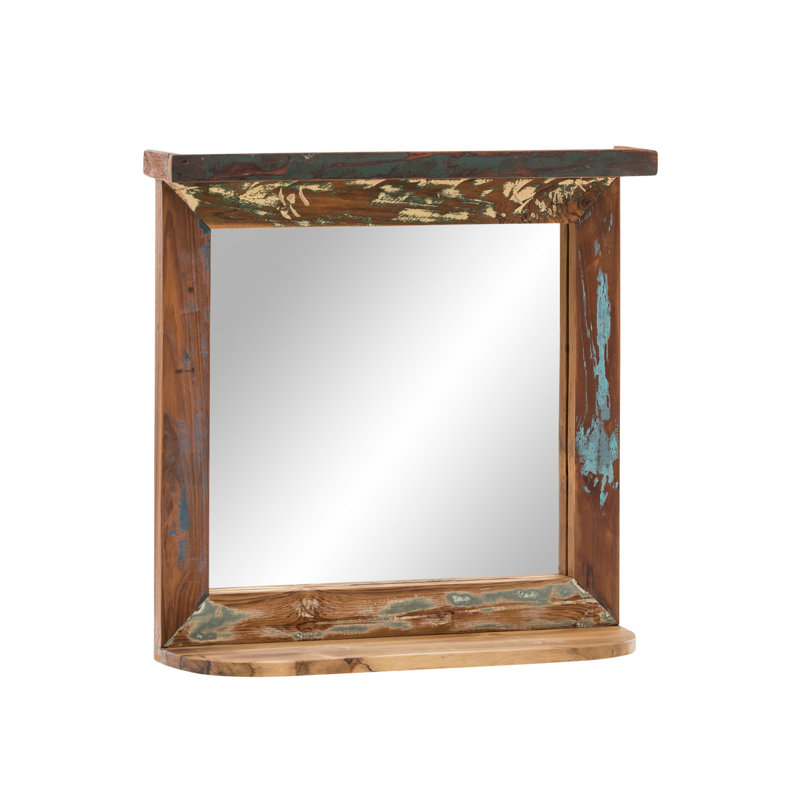 Acotas Wood Flat Wall Mirror