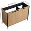 Meuble-lavabo moderne 48 po - Contreplaqué café, espace de rangement suffisant-825202067
