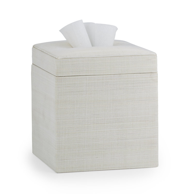 Araba Tissue Box Cover, Eggshell