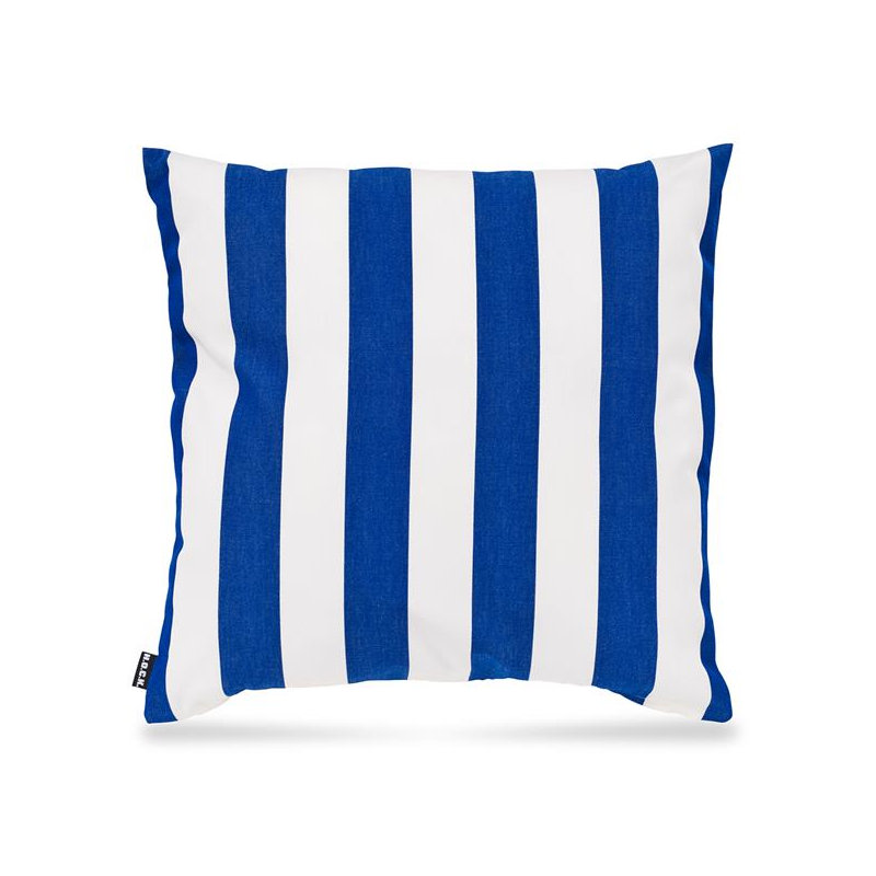 Classic Streifen Striped Square Cushion, Blue
