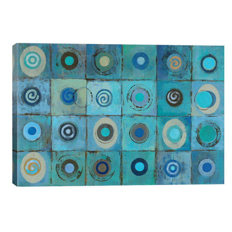 Underwater Mosaic by Silvia Vassileva - Wrapped Canvas Painting, 66.04 cm H x 45.72 cm W x 1.91 cm D
