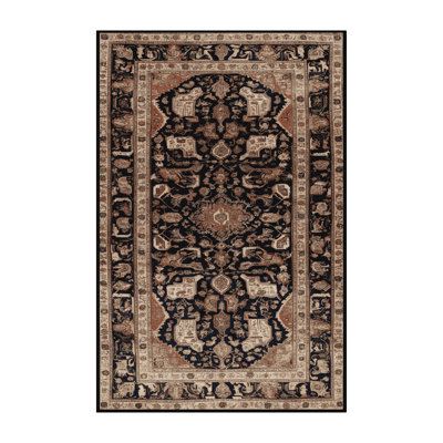 Tapis brun lavable à la machine