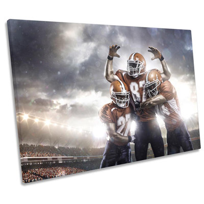 American Football Sports - Wrapped Canvas Print