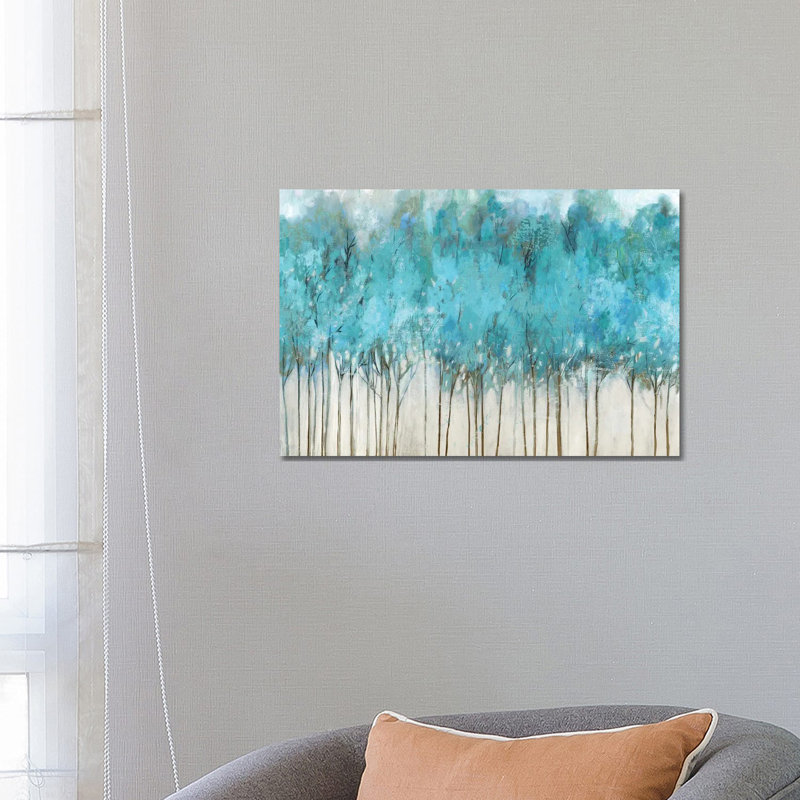 " Teal Whisper " by Allison Pearce, 18" H x 26" W x 1.5" D