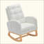 Chaise berçante d'appoint avec repose-pieds-748763117