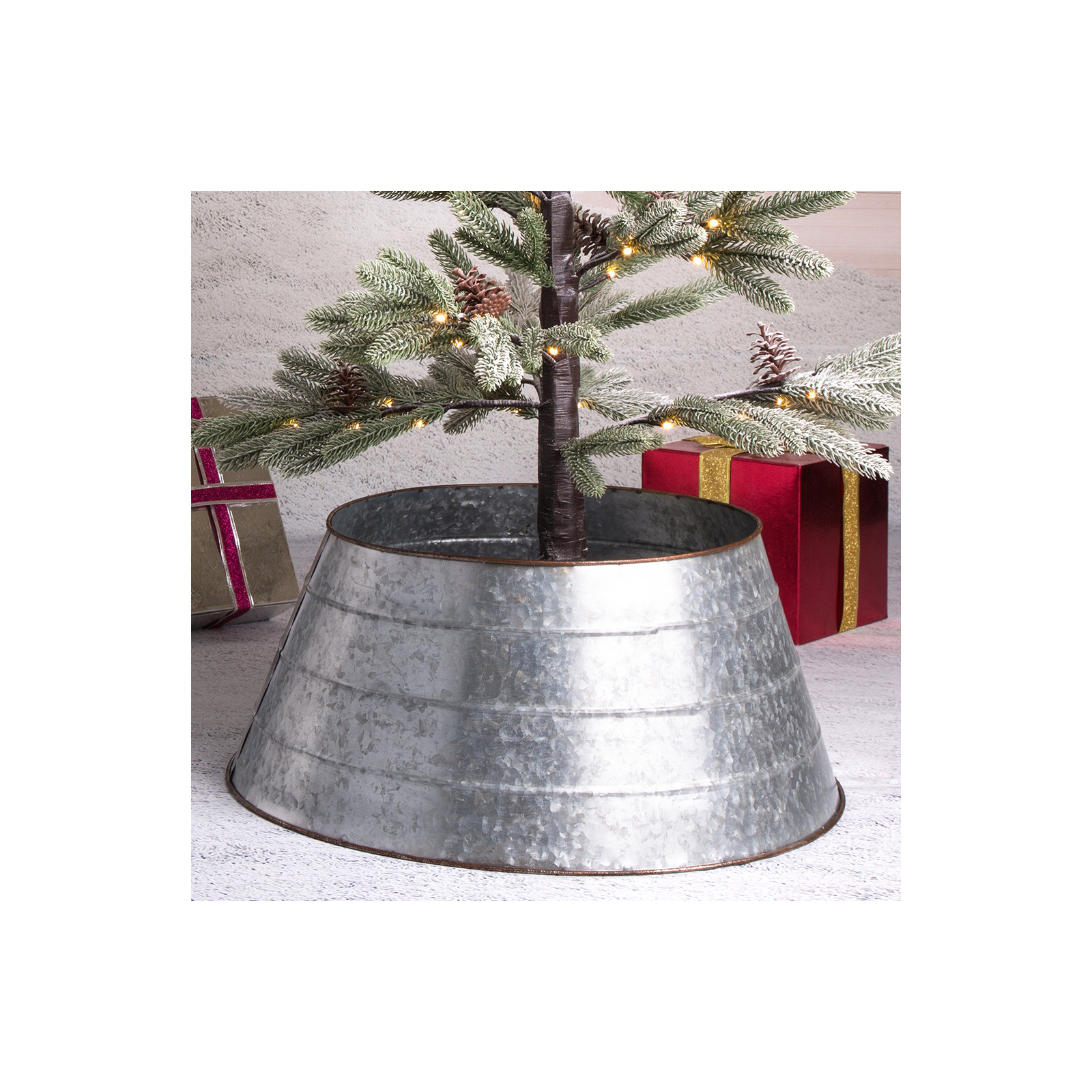 Esperio Metal Tree Collar, Silver