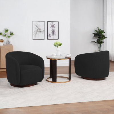 Fauteuil demi-tonneau pivotant Bennett