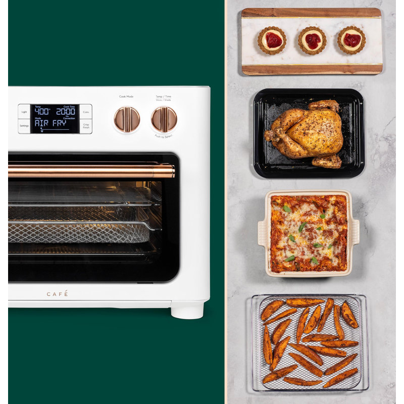 Café Couture Toaster Oven with Air Fry, Matte White
