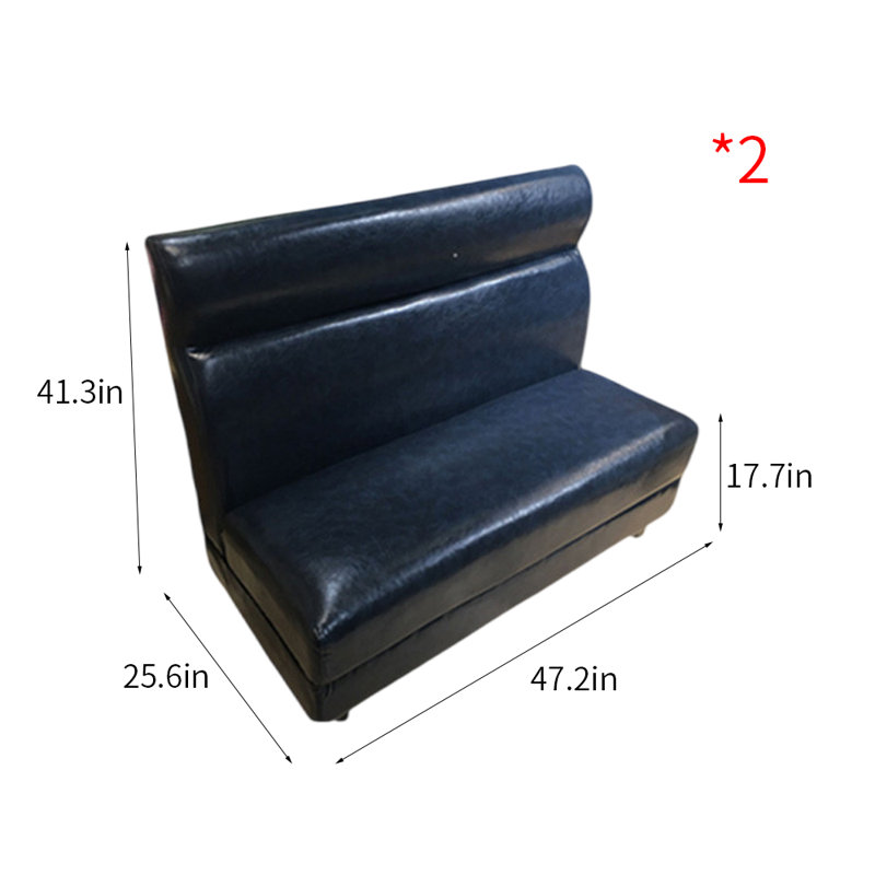 Banc rembourré en similicuir Nordic Modern