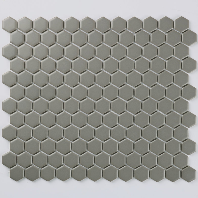 Carreau de mosaïque en porcelaine pour mur et plancher 1 "x 1" Value Series, Gris