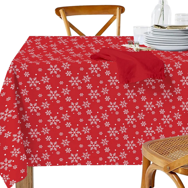 Nappe en coton (flocons de neige), L 72 po x l 52 po