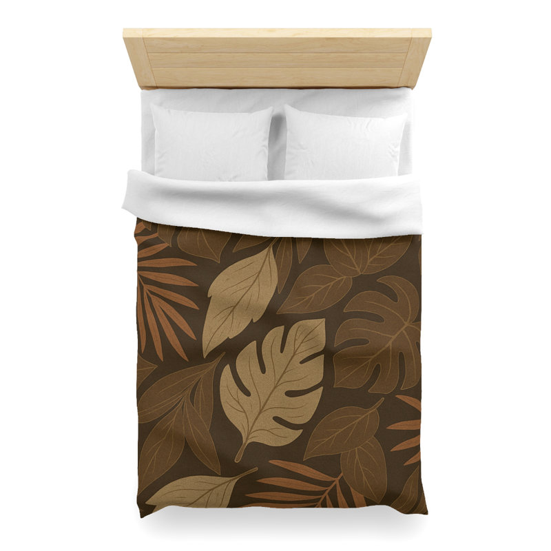 Microfiber Duvet Cover Boho Style, Design 63, White, Twin XL Duvet Cover