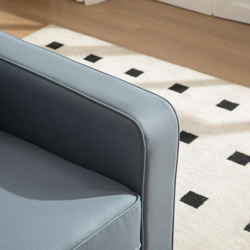 Chaise d'appoint moderne rembourrée, Blue