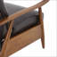 Fauteuils inclinables | Fauteuil inclinable moderne avec accoudoirs en bois brun noyer | Brun | Similicuir-826615609
