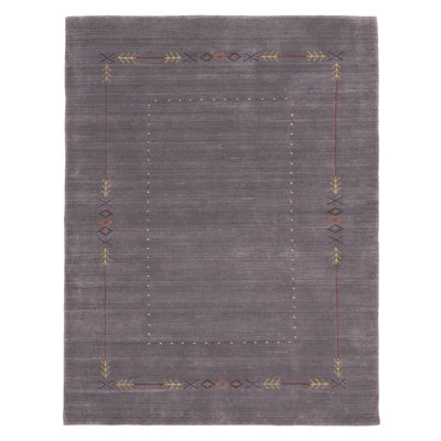 Tapis gris Kashkuli Gabbeh 5 pi 3 po x 6 pi 11 po