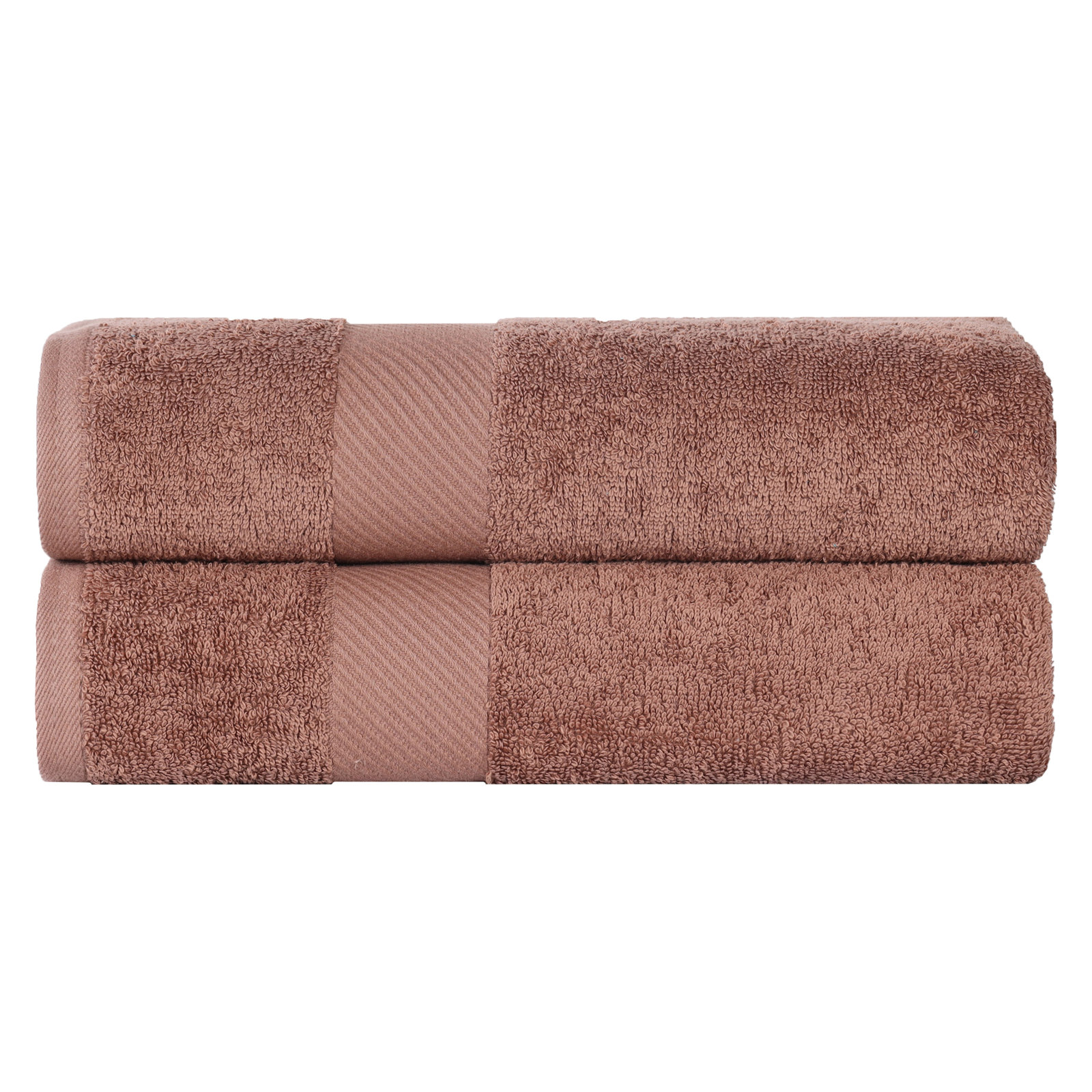 Rei Certified Egyptian Cotton Medium Weight Solid Luxury 2 Piece Bath Sheet Set, Sedona