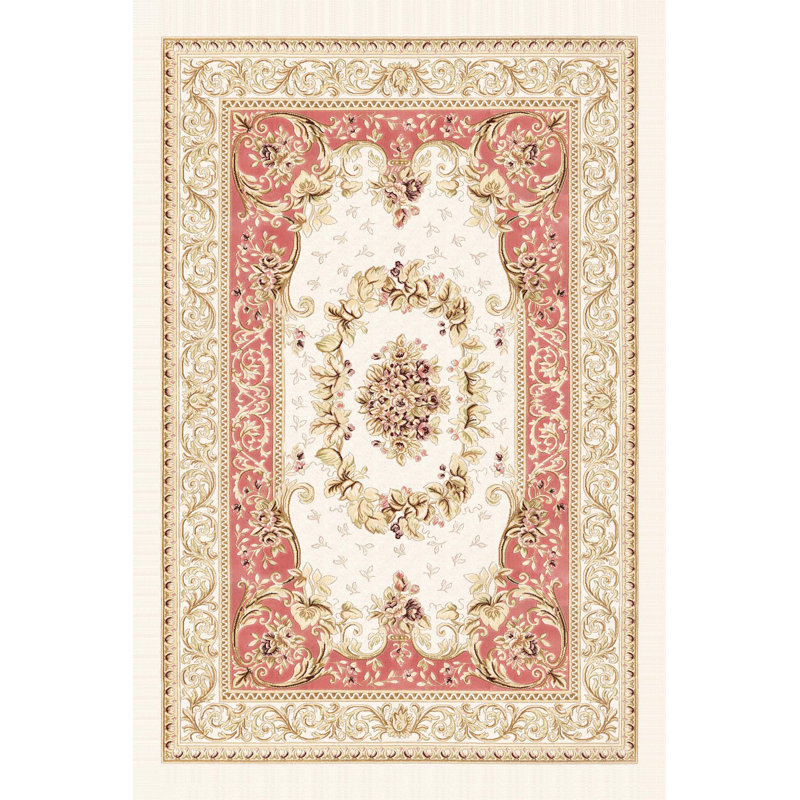 Stylish Woven Carpet (4 x 6 Feet), 100% Polyester, 0.3 in Pile Height | Antibacterial, Non-Slip PVC Dot Underside | Machine Washable, 3D Digital Printed Design | Perfect for Living Room, Bedroom & Office Decor
