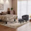 Fauteuil demi-tonneau et repose-pieds de style moderne minimaliste l 25 po (ensemble de 2)-1130326548