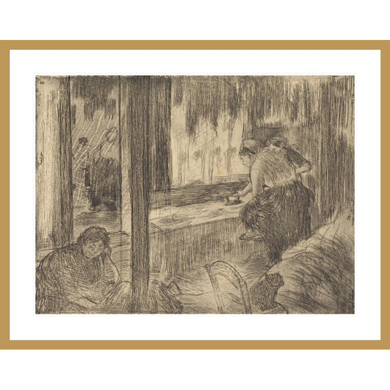 Edgar Degas - estampe numérique encadrée, H 32,94 po x l 41,5 po