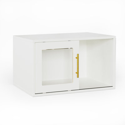 Wall mounted Cube Storage Organizer With Acrylic Door