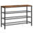 26.8" H 20-Pair Metal Shoe Rack