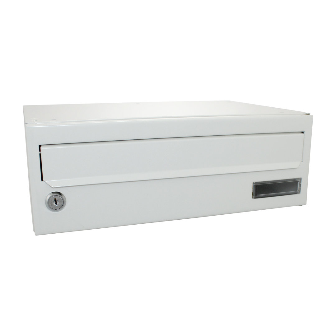 Wharfe Galvanised Steel Wall Mounted Lockable Weatherproof Post Box
