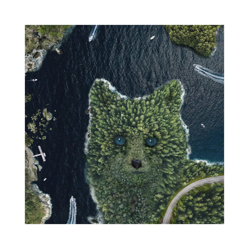 Fox Point From Above by David Loblaw - Wrapped Canvas Print, 30.48 cm H x 30.48 cm W