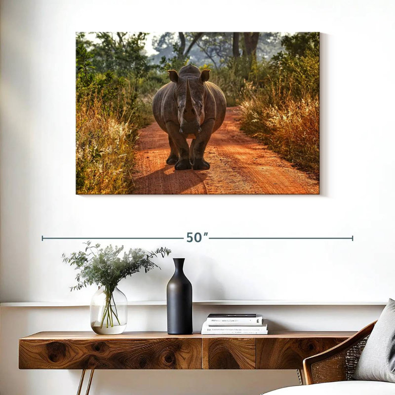 Brampt Safari Rhino, 26" H x 39" W