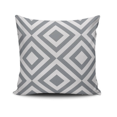 Coussin carré doux et confortable, 17,3 po x 17,3 po, 50% coton / 50% polyester | Lavable à la machine à 104 ° F, repassable, rembourrage en silicone, fermeture à glissière dissimulée | Parfait pour la décoration intérieure, le confort et le style