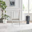 Pallo Button Tufting Luxury Fabric Dining Chairs - Modern Contemporary Design-369344422-369344420