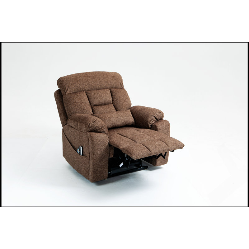 Oversized Electric Lift Recliner With Heating, Massage, And 180-Degree Tilt, Ideal For Big And Tall Users, Brown